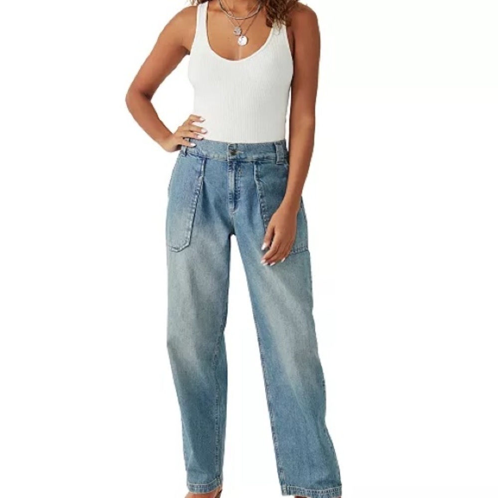 We The Free Maeve Low-Slung Oversized Jeans Sz XS